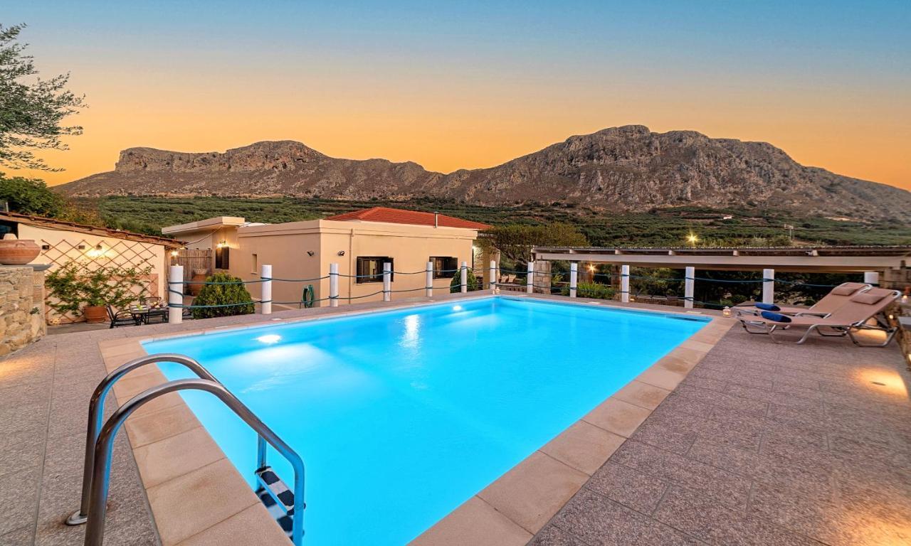 Cretan Kera Villa Heated Pool Exterior foto
