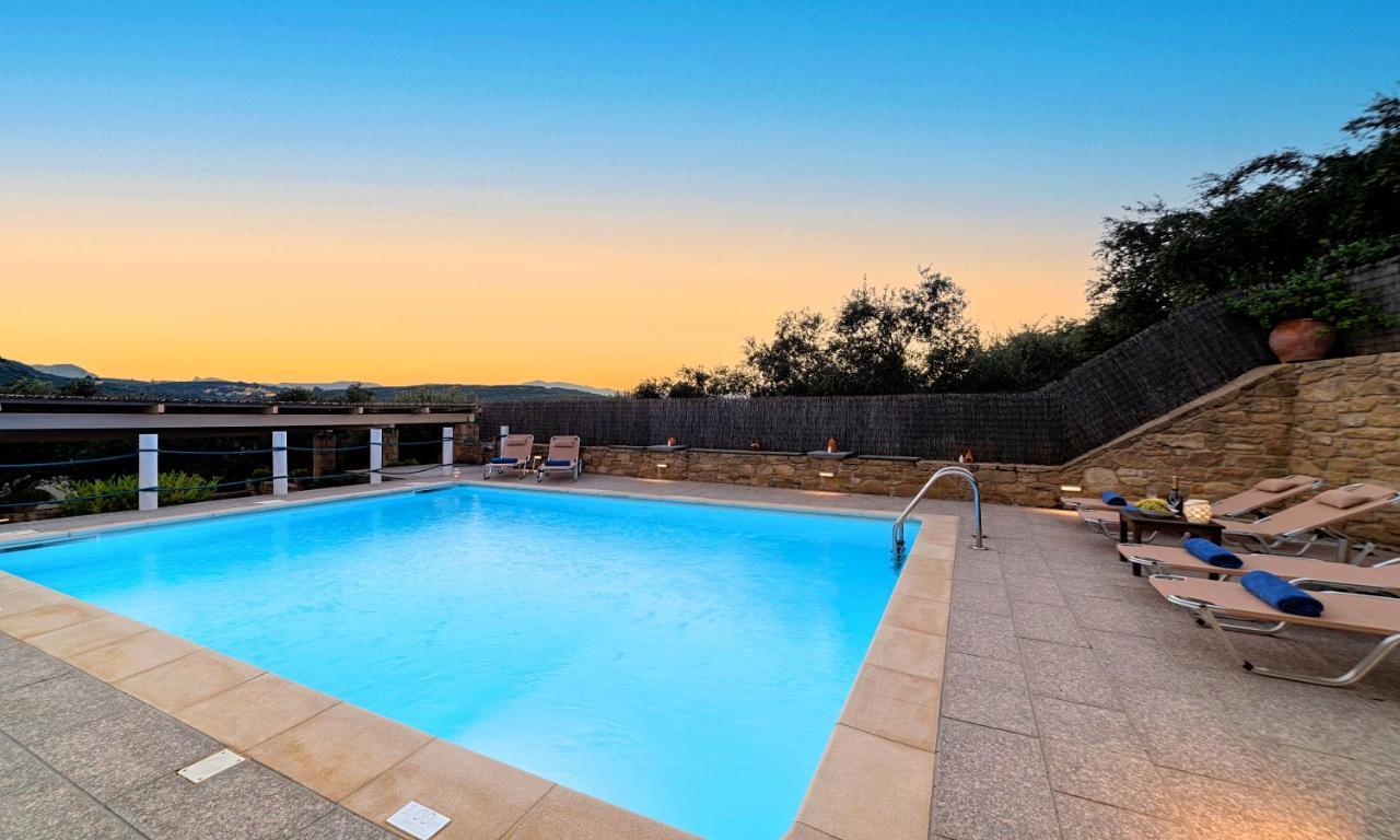 Cretan Kera Villa Heated Pool Exterior foto